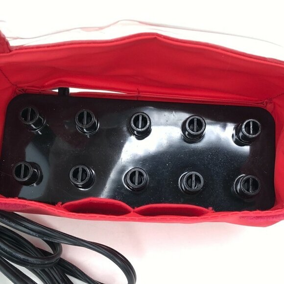 Remington H-1015 Ceramic Hot Rollers Curlers Red Compact Travel Case Tested Work - Picture 7 of 11